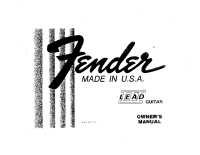 Fender Lead-III-guitar-1982 - Owners Manual1